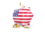 United States of America. Piggy bank. Download icon.