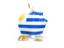Uruguay. Piggy bank. Download icon.