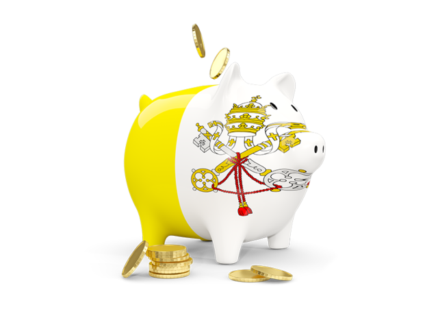 Piggy bank. Download flag icon of Vatican City at PNG format