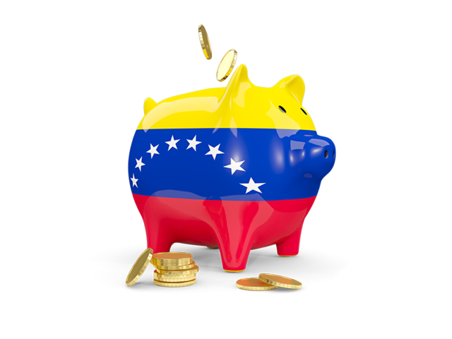 Копилка с монетами. Скачать флаг. Венесуэла