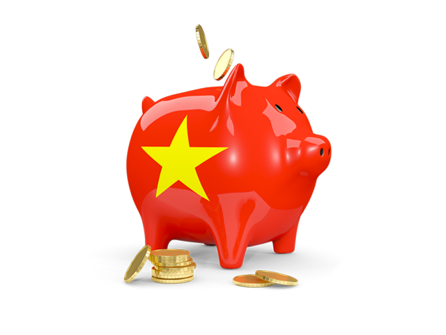 Piggy bank. Download flag icon of Vietnam at PNG format