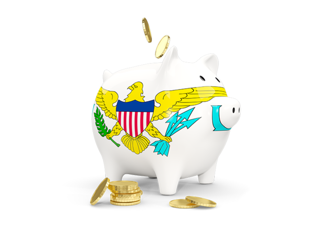 Piggy bank. Download flag icon of Virgin Islands of the United States at PNG format
