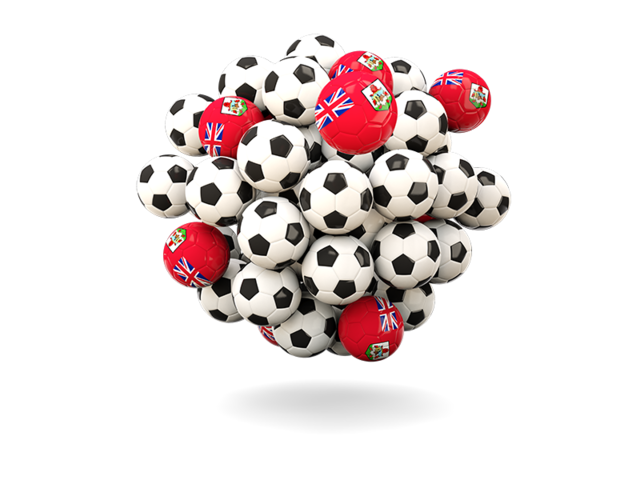 Pile of footballs. Download flag icon of Bermuda at PNG format