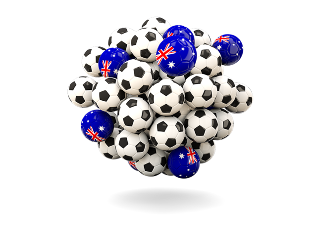 Pile of footballs. Download flag icon of Heard Island at PNG format