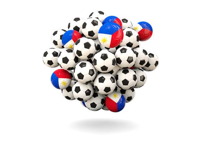 Pile of footballs. Download flag icon of Philippines at PNG format