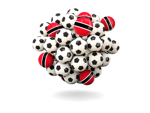 Pile of footballs. Download flag icon of Trinidad and Tobago at PNG format