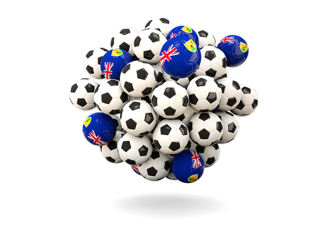 Pile of footballs. Download flag icon of Turks and Caicos Islands at PNG format