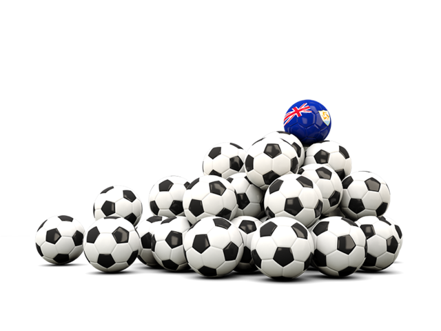 Pile of soccer balls. Download flag icon of Anguilla at PNG format