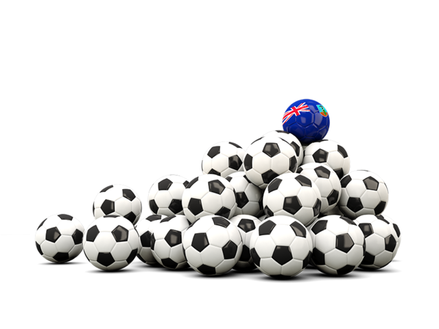 Pile of soccer balls. Download flag icon of Montserrat at PNG format