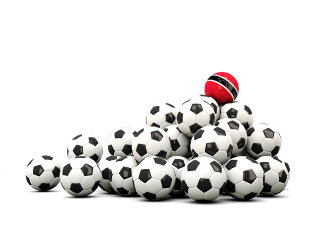Pile of soccer balls. Download flag icon of Trinidad and Tobago at PNG format