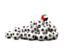 United Arab Emirates. Pile of soccer balls. Download icon.