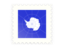 Antarctica. Postage stamp icon. Download icon.