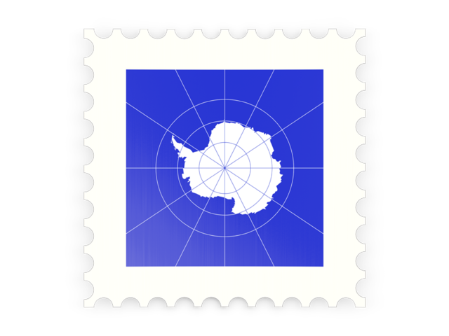 Postage stamp icon. Download flag icon of Antarctica at PNG format