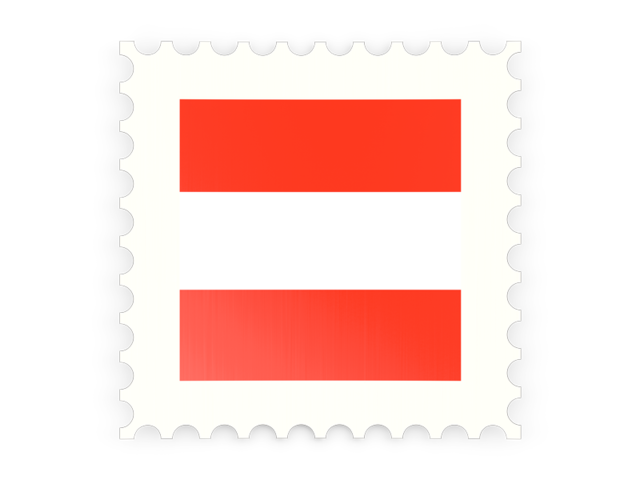 Postage stamp icon. Download flag icon of Austria at PNG format