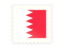 Bahrain. Postage stamp icon. Download icon.