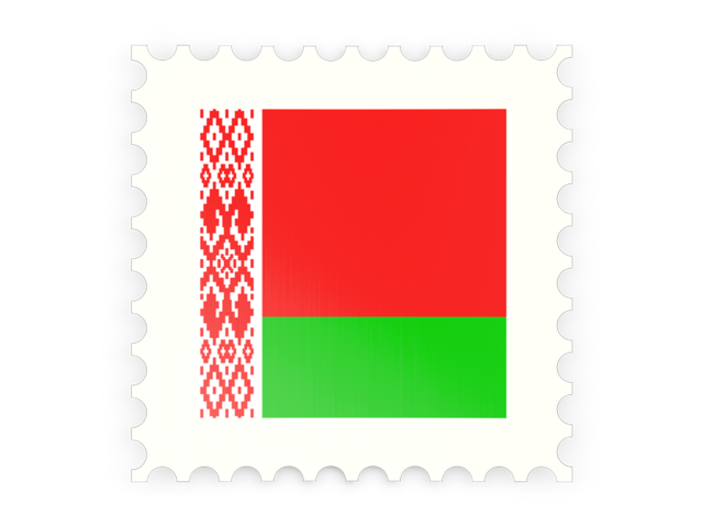 Postage stamp icon. Download flag icon of Belarus at PNG format