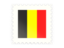 Belgium. Postage stamp icon. Download icon.