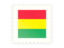 Bolivia. Postage stamp icon. Download icon.