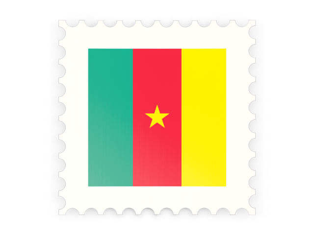Postage stamp icon. Download flag icon of Cameroon at PNG format