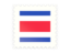 Costa Rica. Postage stamp icon. Download icon.