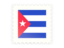 Cuba. Postage stamp icon. Download icon.