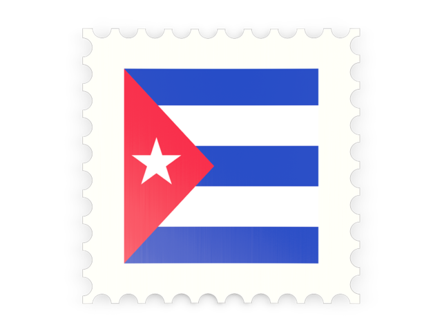 Postage stamp icon. Download flag icon of Cuba at PNG format