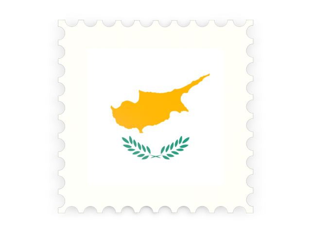 Почтовая марка. Скачать флаг. Кипр