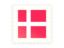 Denmark. Postage stamp icon. Download icon.