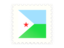 Djibouti. Postage stamp icon. Download icon.