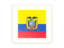Ecuador. Postage stamp icon. Download icon.