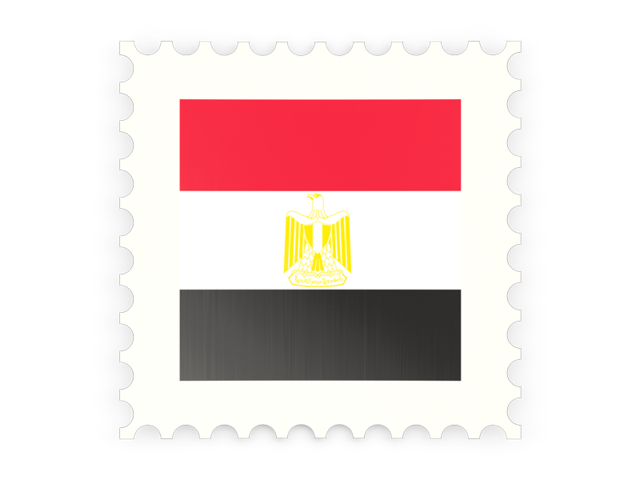 Postage stamp icon. Download flag icon of Egypt at PNG format