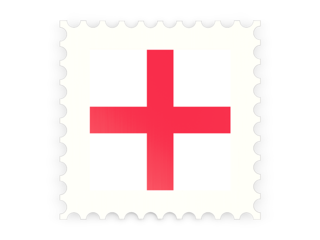 Postage stamp icon. Download flag icon of England at PNG format