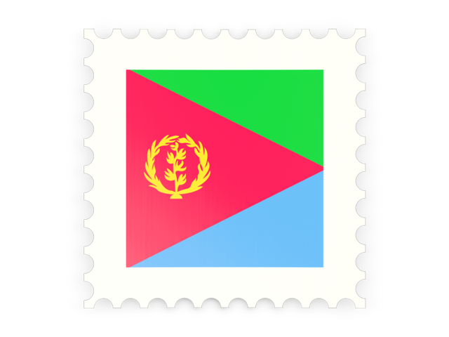 Postage stamp icon. Download flag icon of Eritrea at PNG format