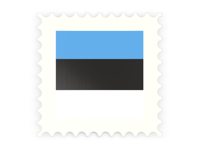 Postage stamp icon. Download flag icon of Estonia at PNG format