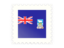 Falkland Islands. Postage stamp icon. Download icon.