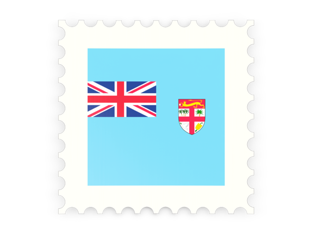 Postage stamp icon. Download flag icon of Fiji at PNG format