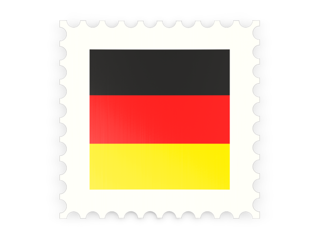 Postage stamp icon. Download flag icon of Germany at PNG format