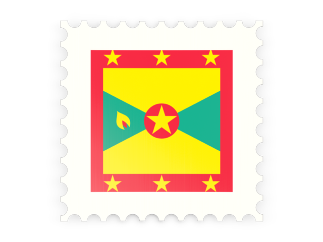 Postage stamp icon. Download flag icon of Grenada at PNG format