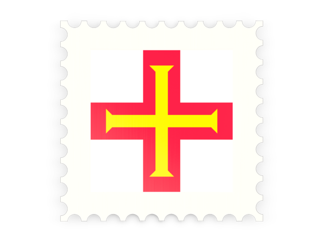 Postage stamp icon. Download flag icon of Guernsey at PNG format