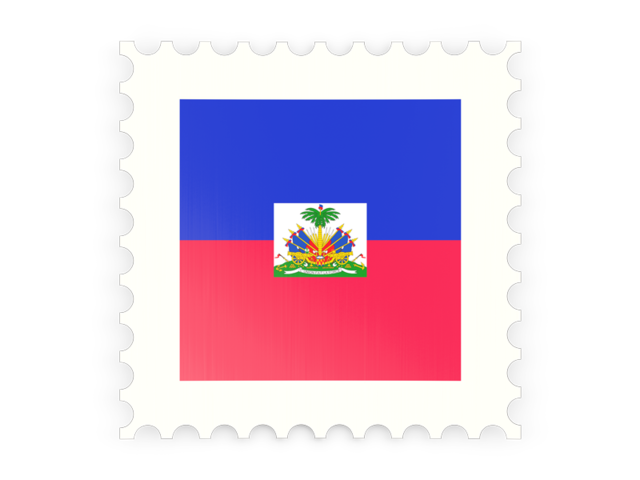 Postage stamp icon. Download flag icon of Haiti at PNG format