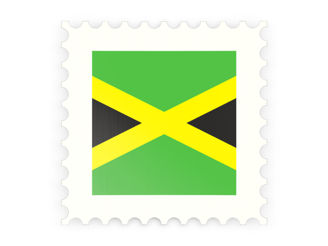 Postage stamp icon. Download flag icon of Jamaica at PNG format