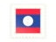 Laos. Postage stamp icon. Download icon.