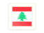 Lebanon. Postage stamp icon. Download icon.