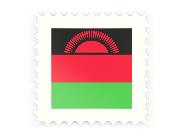 Postage stamp icon. Download flag icon of Malawi at PNG format