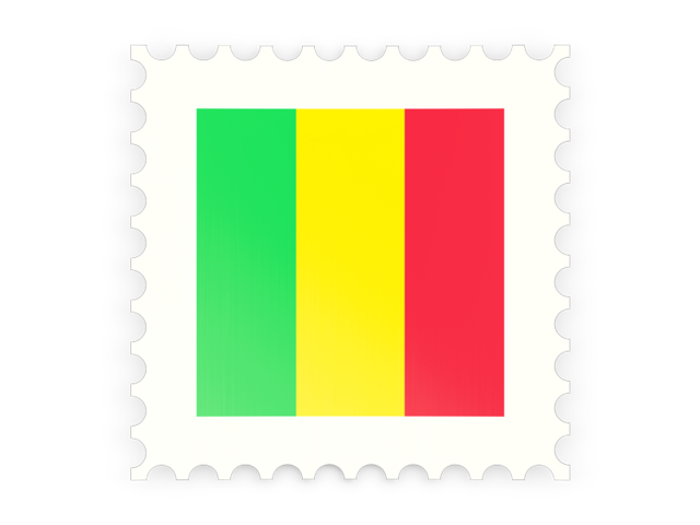 Postage stamp icon. Download flag icon of Mali at PNG format