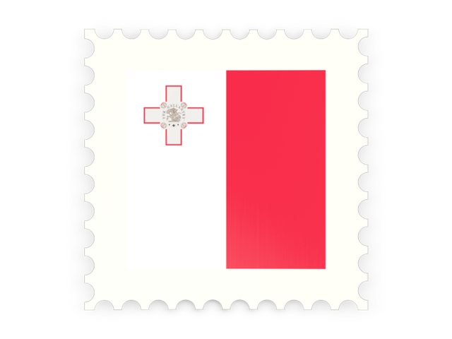 Postage stamp icon. Download flag icon of Malta at PNG format