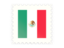 Mexico. Postage stamp icon. Download icon.