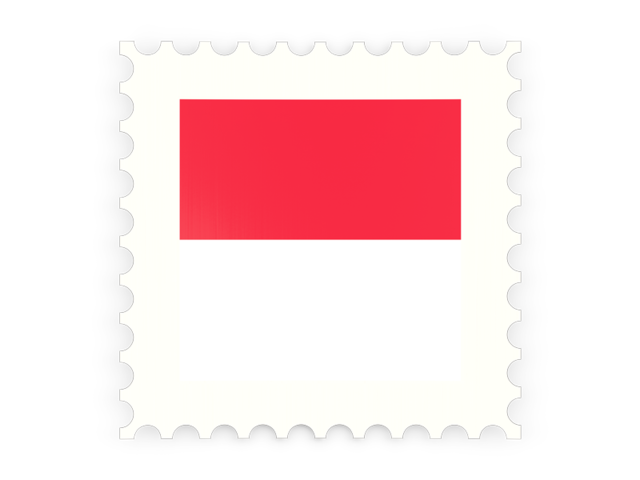 Postage stamp icon. Download flag icon of Monaco at PNG format