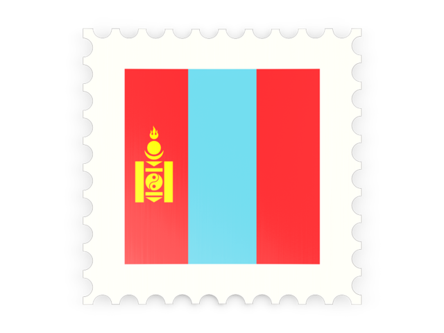 Почтовая марка. Скачать флаг. Монголия