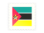 Mozambique. Postage stamp icon. Download icon.